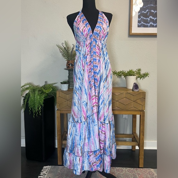 The Bohème Dream | ‘Tulum’ Silk Midi/Maxi Dress - Picture 2 of 4